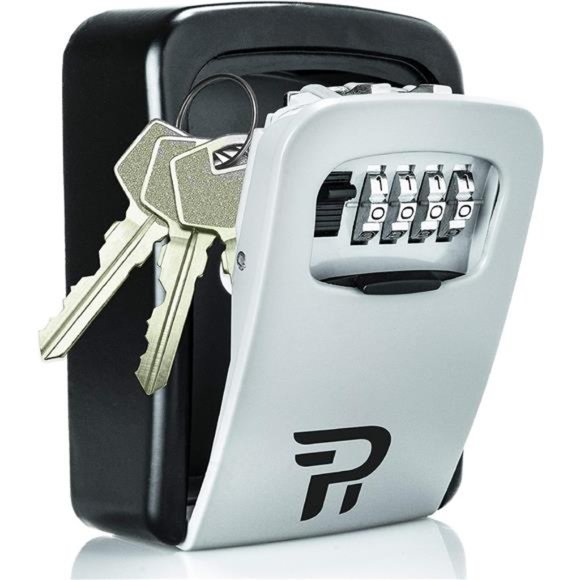 Key Lock Box for Outside - Rudy Run Wall Mount Lockbox for House Keys Outdoor - Picture 1 of 6